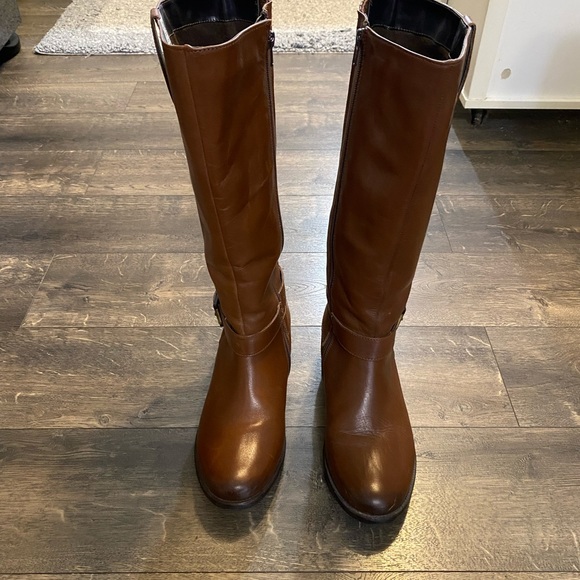 Clarks Plaza Steer Leather Boots Sz 9 